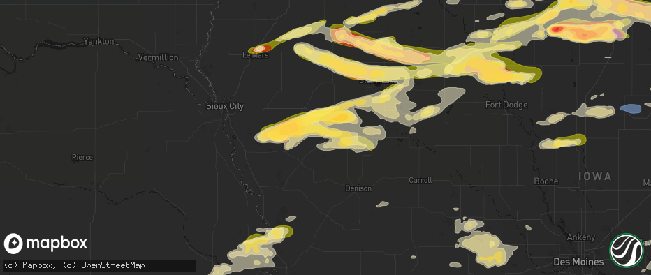 Hail map in Battle Creek, IA on May 15, 2026