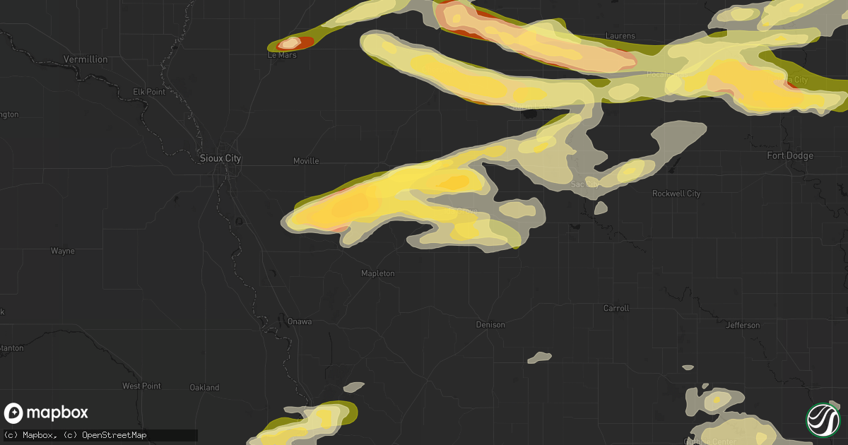 Hail map in Battle Creek, IA on May 15, 2026