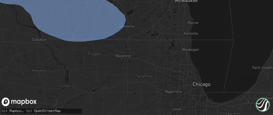 Hail map in Belvidere, IL on May 15, 2026