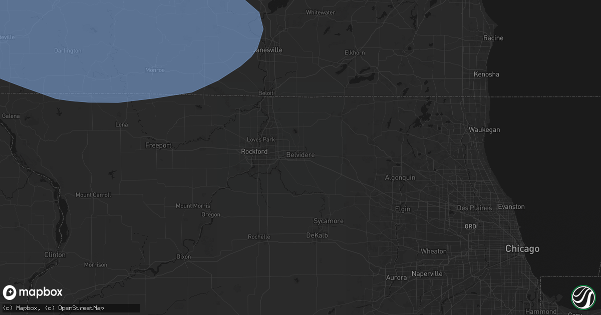 Hail map in Belvidere, IL on May 15, 2026
