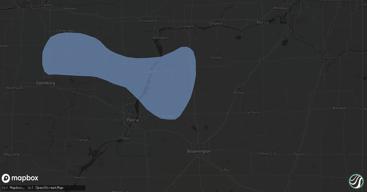 Hail map in Benson, IL on May 15, 2026