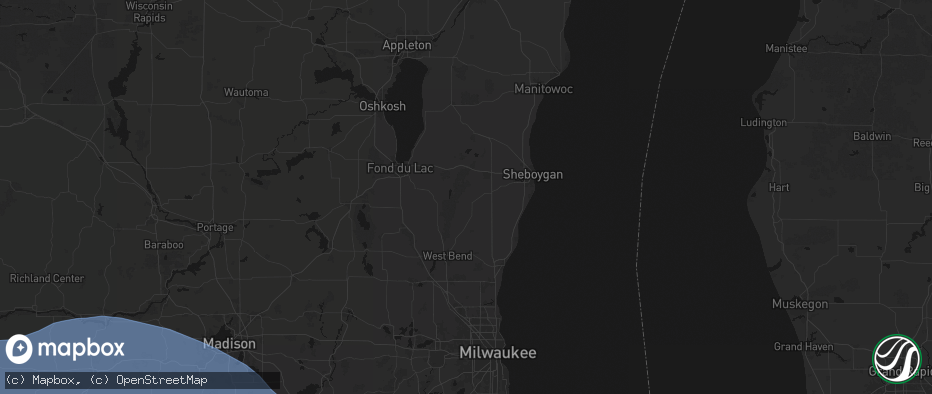 Hail map in Cascade, WI on May 15, 2026
