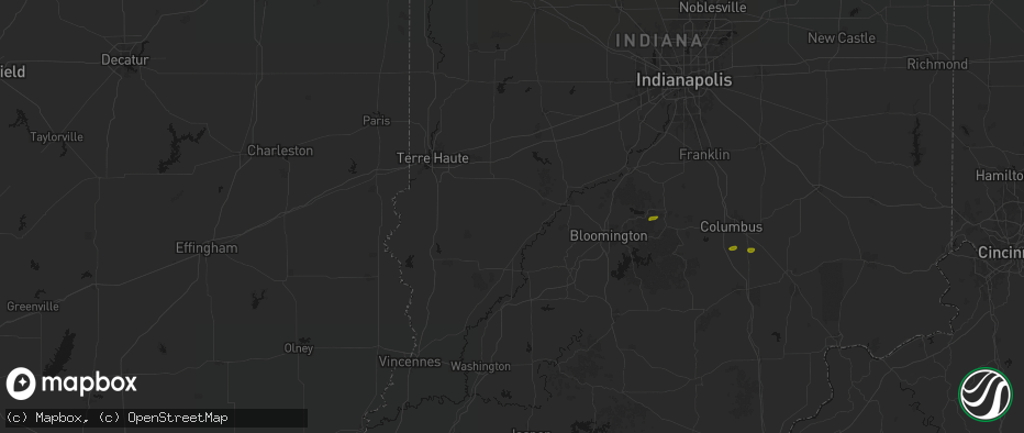 Hail map in Coal City, IN on May 15, 2026