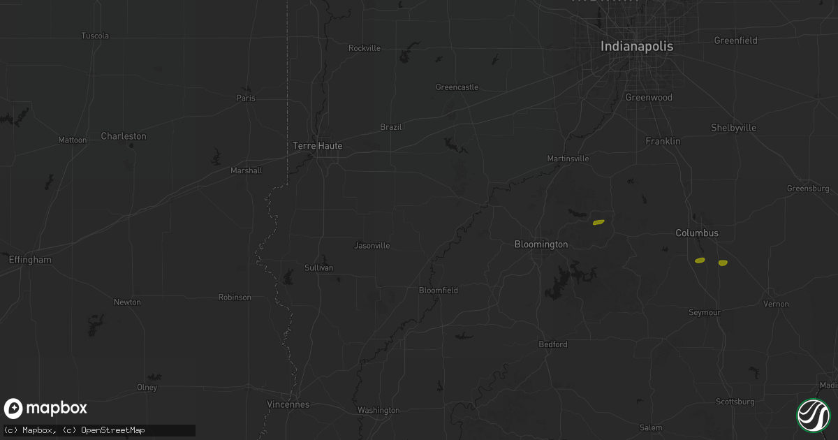 Hail map in Coal City, IN on May 15, 2026