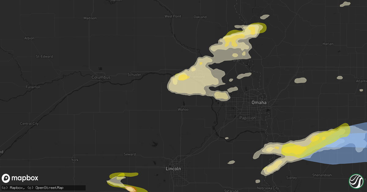 Hail map in Colon, NE on May 15, 2026