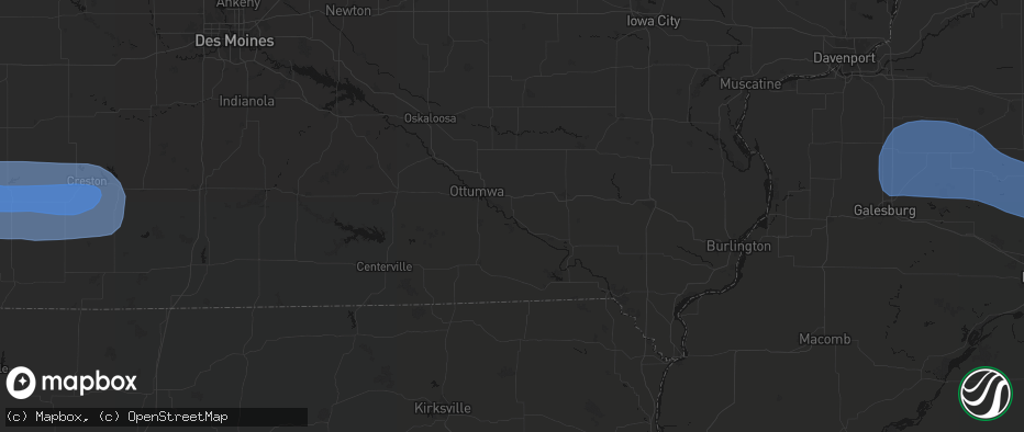 Hail map in Eldon, IA on May 15, 2026