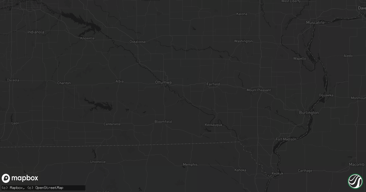 Hail map in Eldon, IA on May 15, 2026