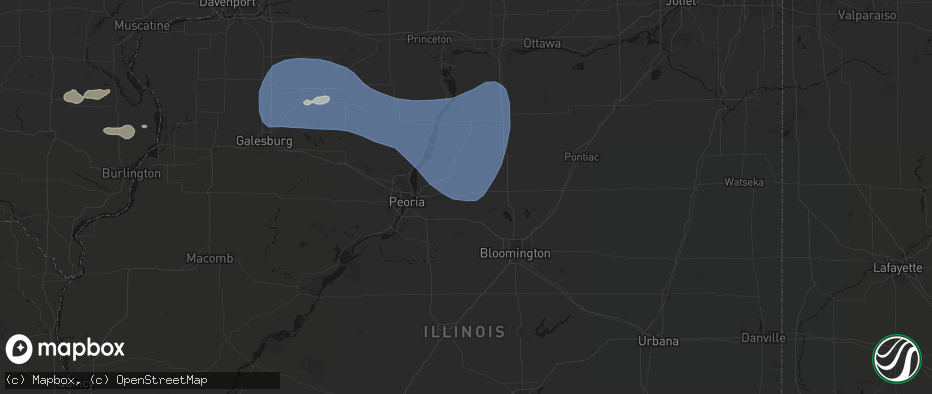 Hail map in Eureka, IL on May 15, 2026