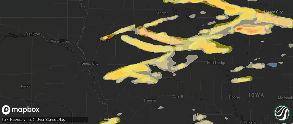 Hail map in Galva, IA on May 15, 2026