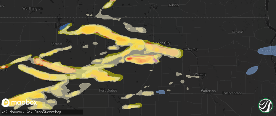 Hail map in Goodell, IA on May 15, 2026