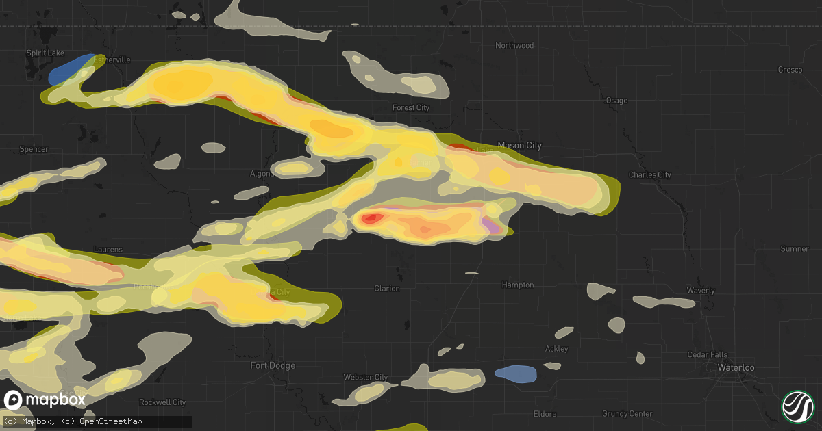 Hail map in Goodell, IA on May 15, 2026