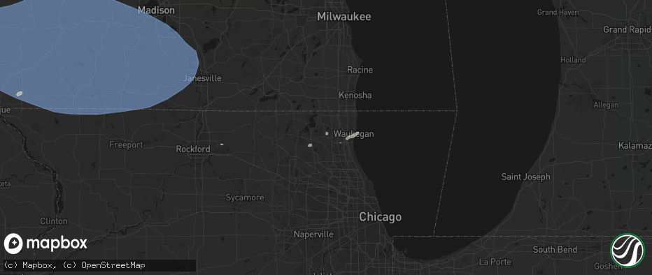 Hail map in Grayslake, IL on May 15, 2026