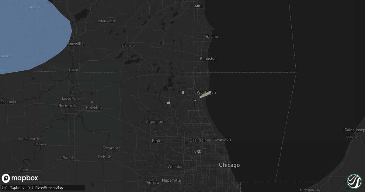 Hail map in Grayslake, IL on May 15, 2026