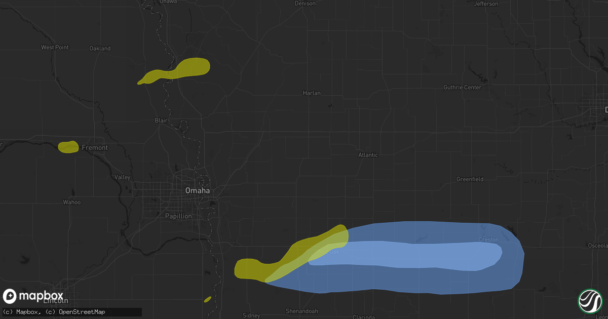Hail map in Hancock, IA on May 15, 2026