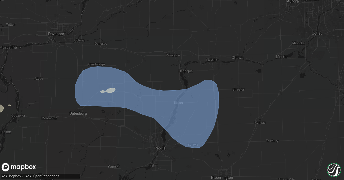 Hail map in Henry, IL on May 15, 2026