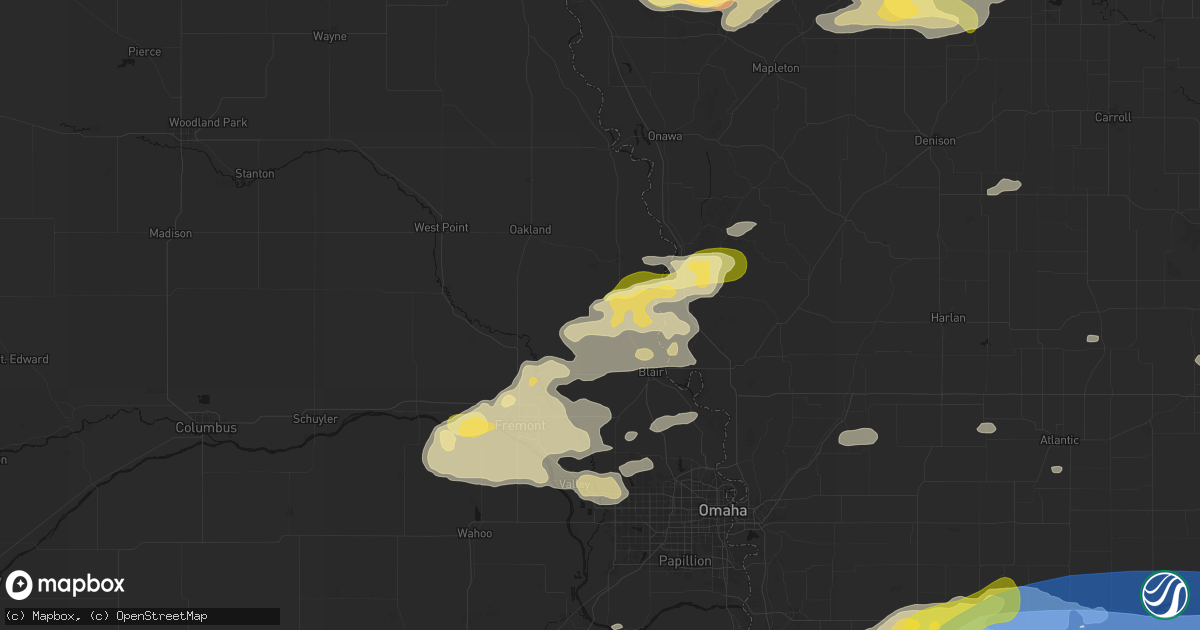 Hail map in Herman, NE on May 15, 2026