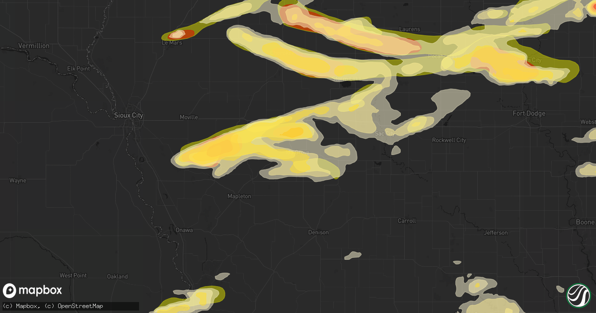 Hail map in Ida Grove, IA on May 15, 2026