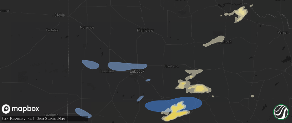 Hail map in Idalou, TX on May 15, 2026