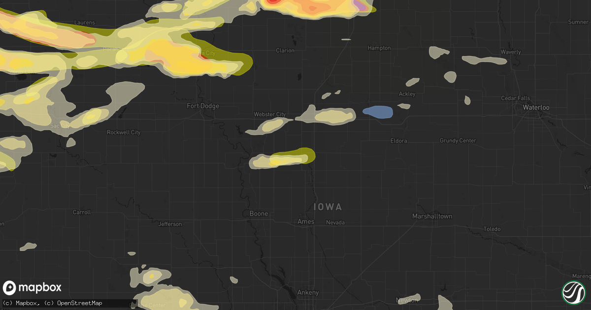Hail map in Jewell, IA on May 15, 2026