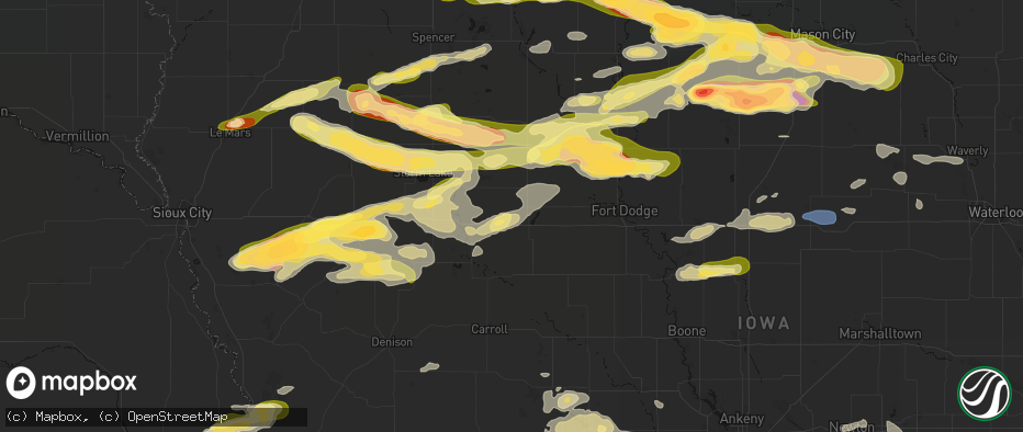 Hail map in Jolley, IA on May 15, 2026