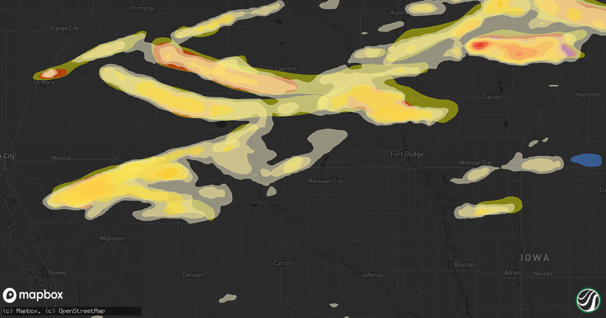 Hail map in Jolley, IA on May 15, 2026