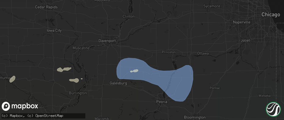 Hail map in Kewanee, IL on May 15, 2026