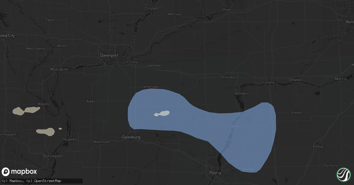 Hail map in Kewanee, IL on May 15, 2026