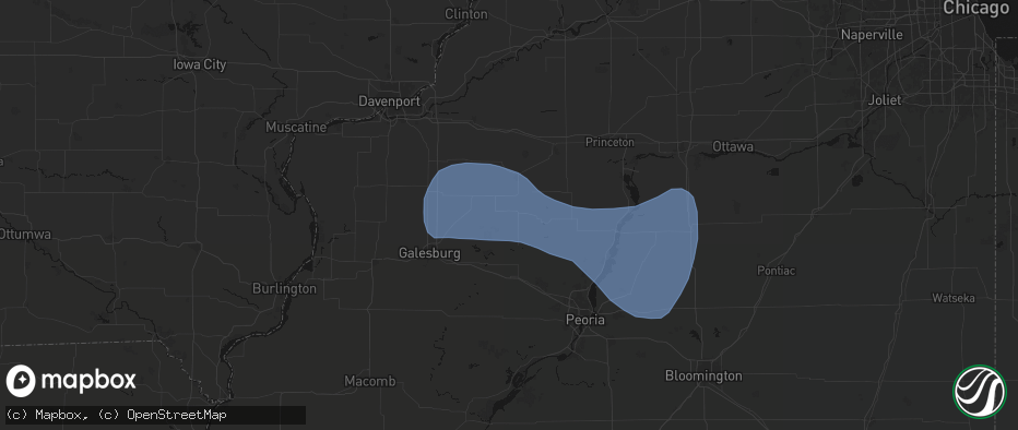 Hail map in La Fayette, IL on May 15, 2026