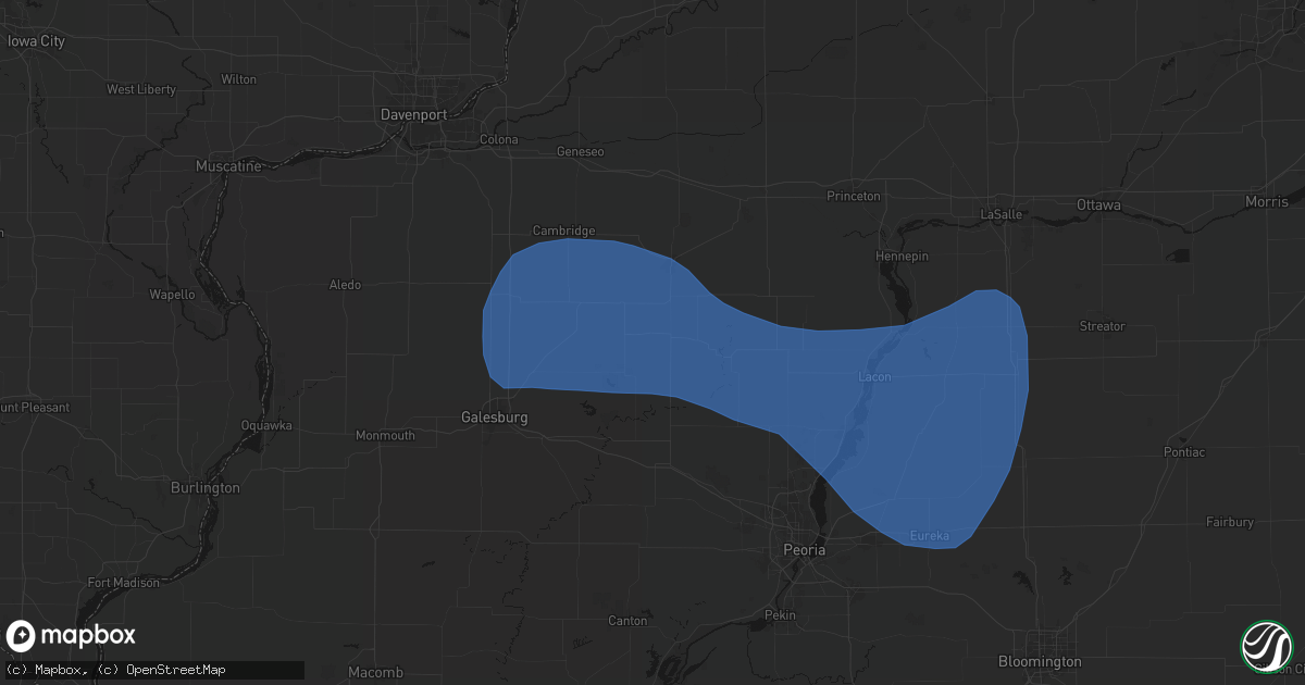 Hail map in La Fayette, IL on May 15, 2026