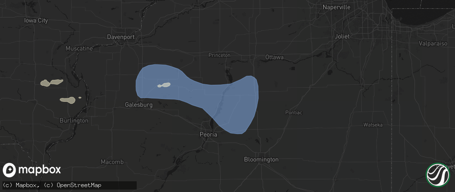 Hail map in Lacon, IL on May 15, 2026
