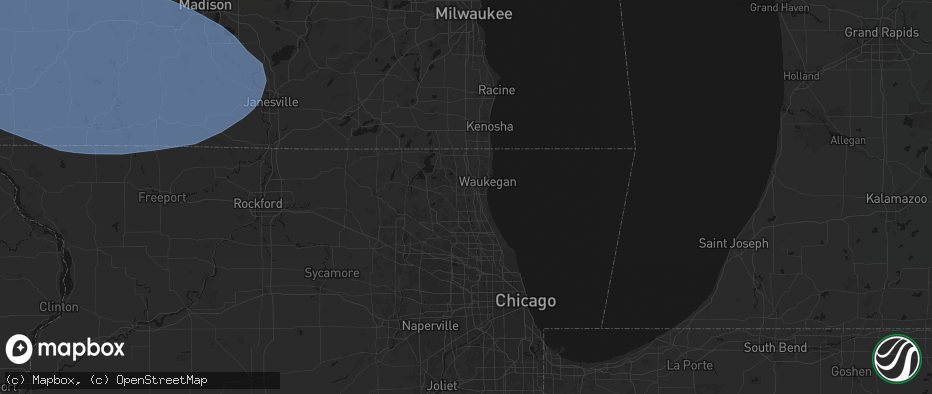 Hail map in Libertyville, IL on May 15, 2026