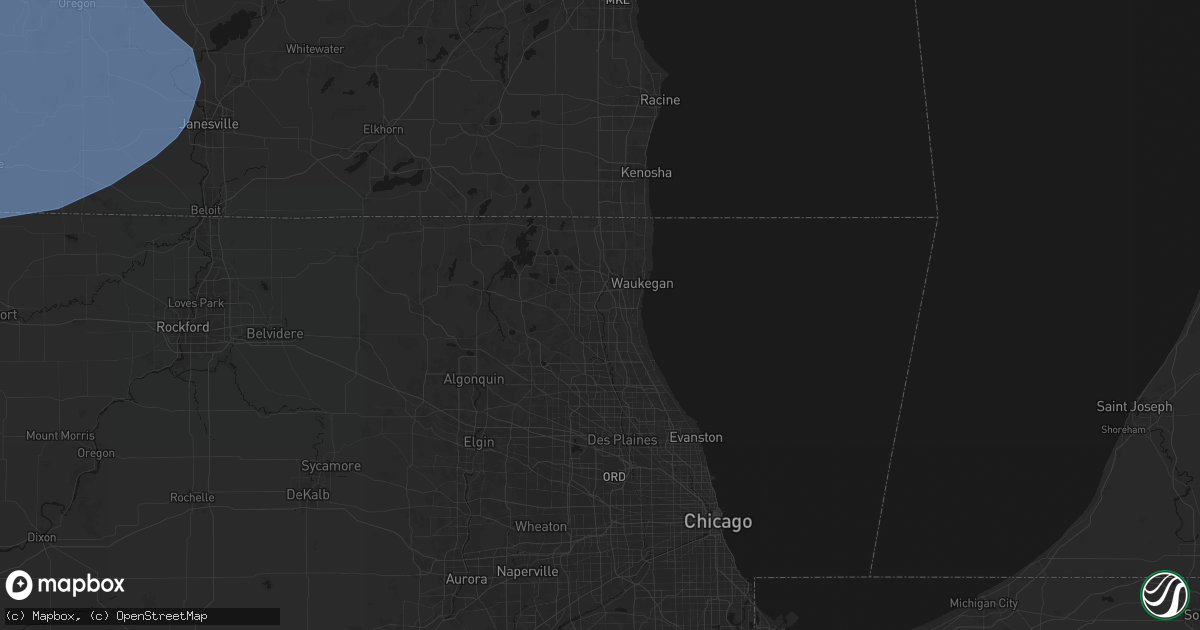 Hail map in Libertyville, IL on May 15, 2026