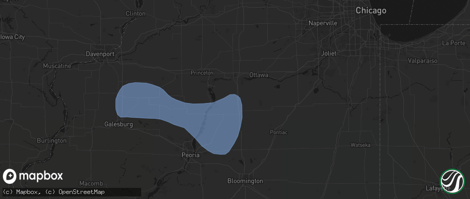 Hail map in Lostant, IL on May 15, 2026