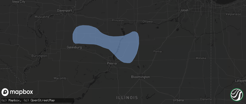 Hail map in Lowpoint, IL on May 15, 2026
