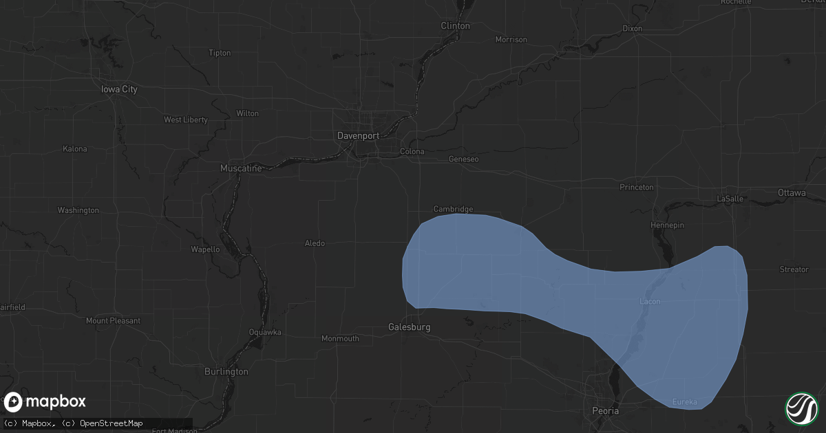 Hail map in Lynn Center, IL on May 15, 2026