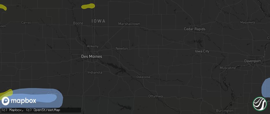 Hail map in Lynnville, IA on May 15, 2026