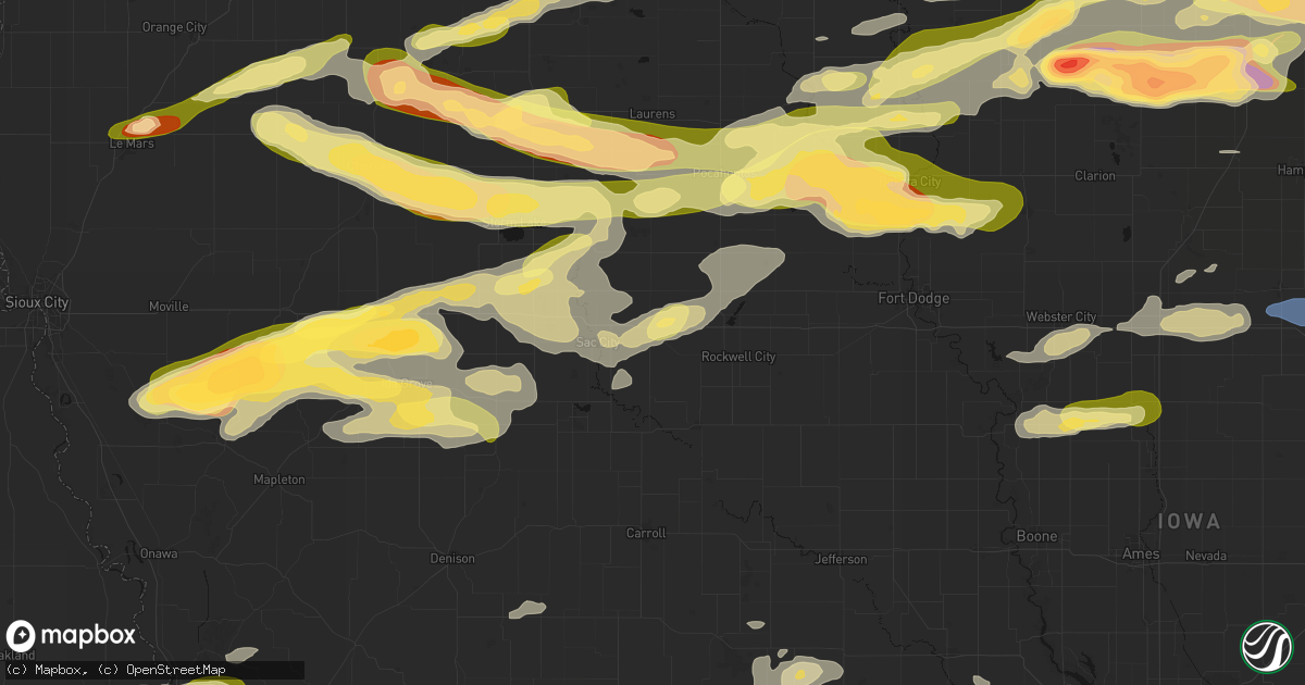 Hail map in Lytton, IA on May 15, 2026