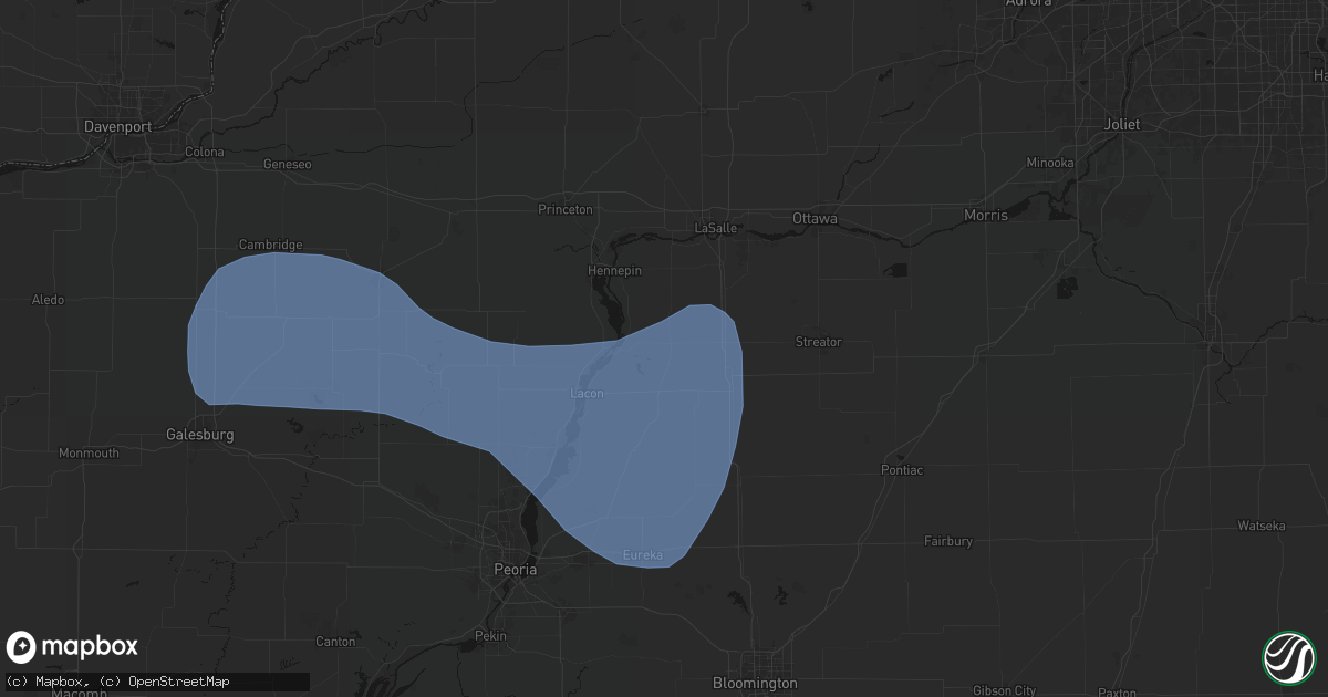 Hail map in Magnolia, IL on May 15, 2026