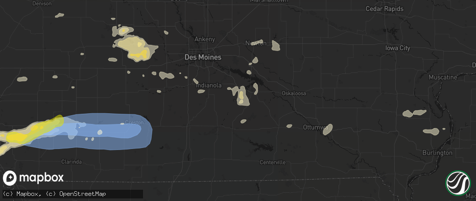 Hail map in Melcher Dallas, IA on May 15, 2026
