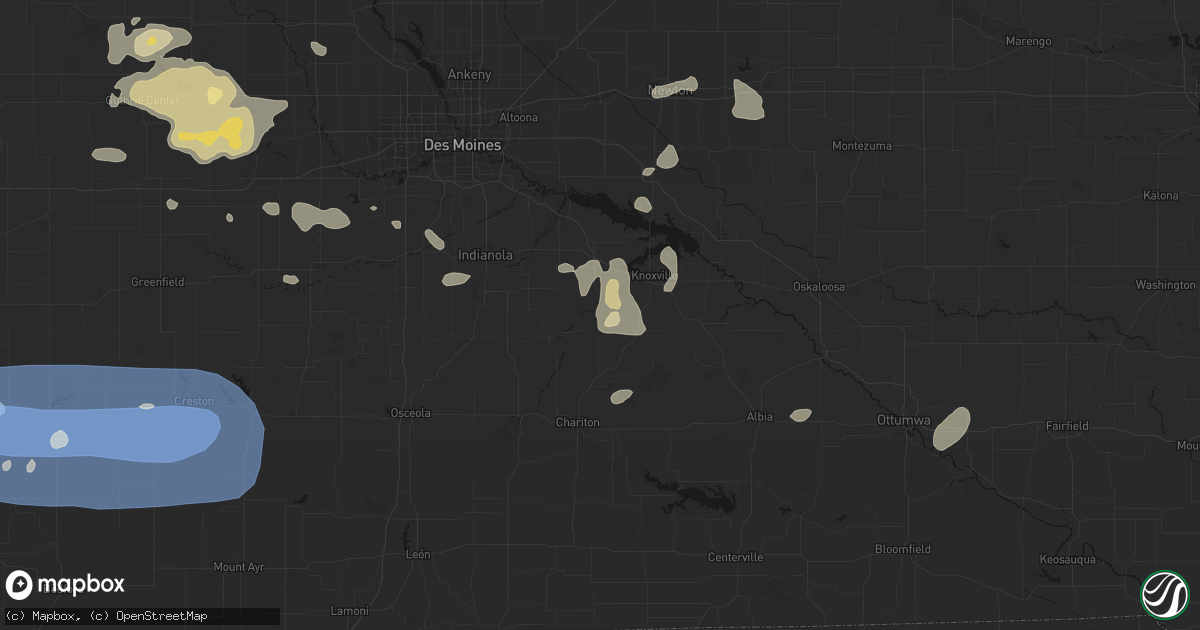 Hail map in Melcher Dallas, IA on May 15, 2026