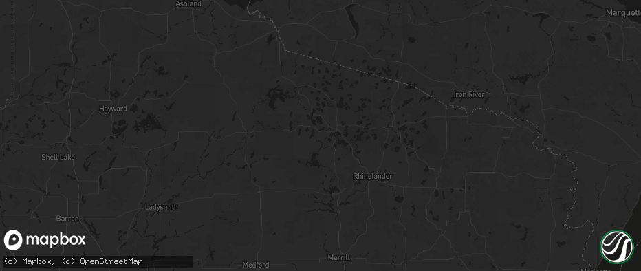 Hail map in Minocqua, WI on May 15, 2026