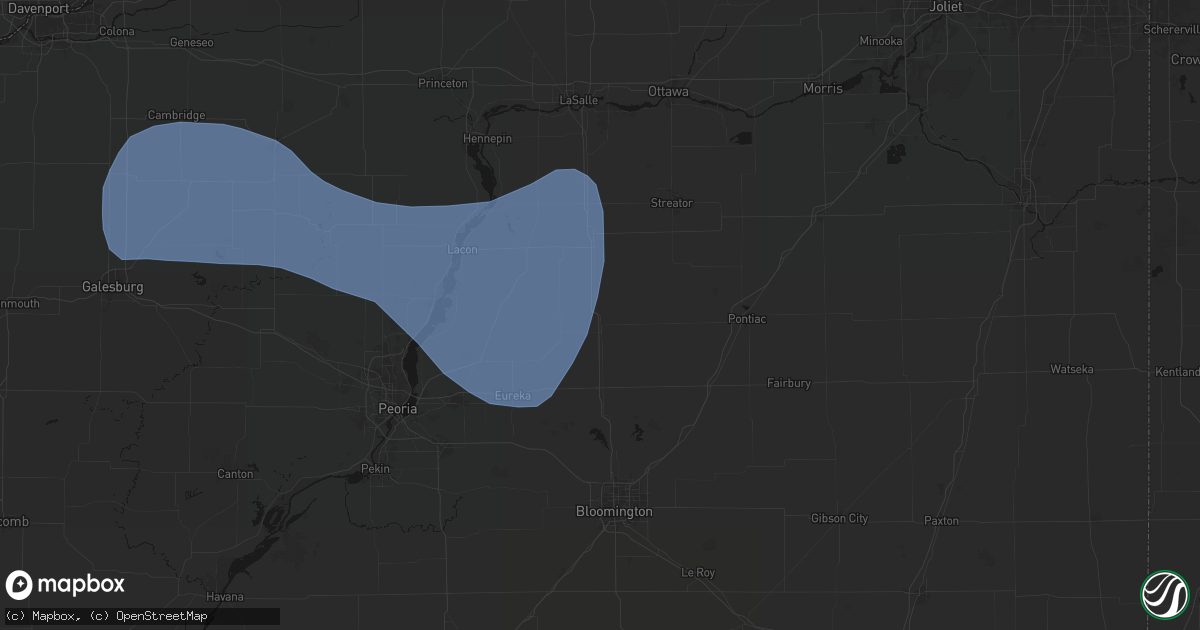 Hail map in Minonk, IL on May 15, 2026
