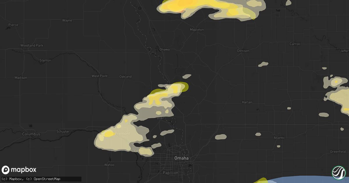 Hail map in Mondamin, IA on May 15, 2026