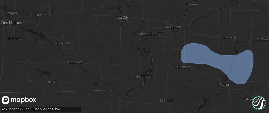 Hail map in Morning Sun, IA on May 15, 2026