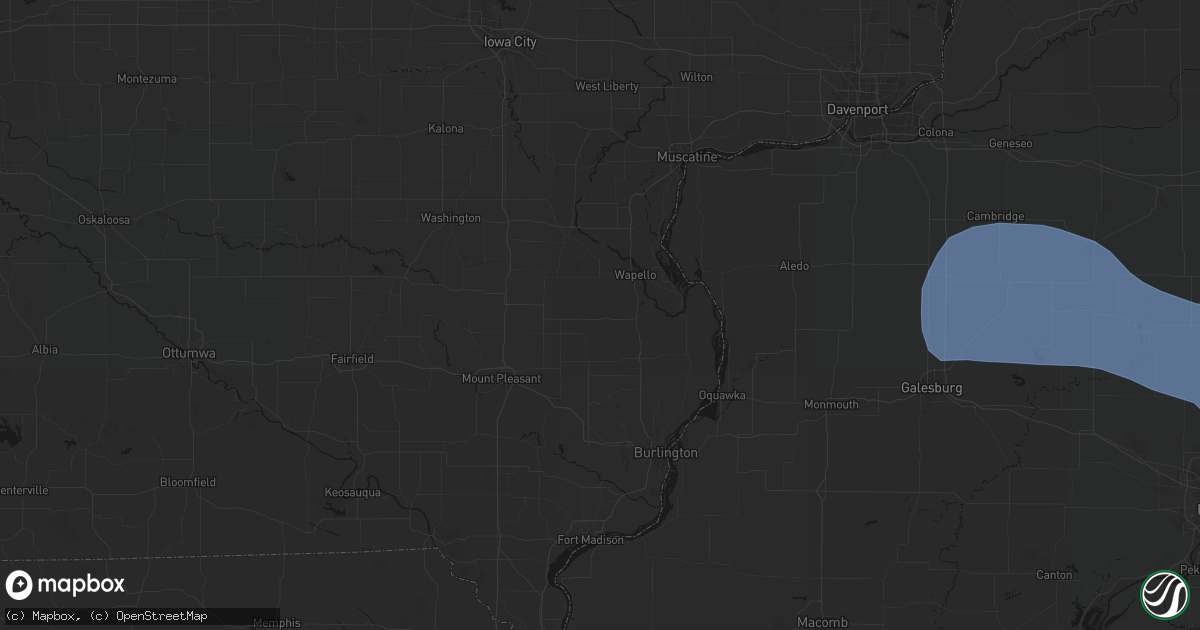 Hail map in Morning Sun, IA on May 15, 2026