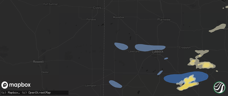 Hail map in Morton, TX on May 15, 2026