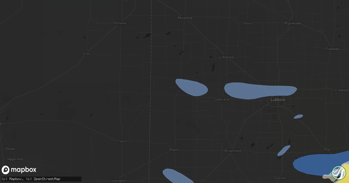 Hail map in Morton, TX on May 15, 2026