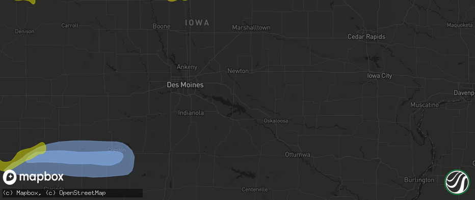 Hail map in Otley, IA on May 15, 2026