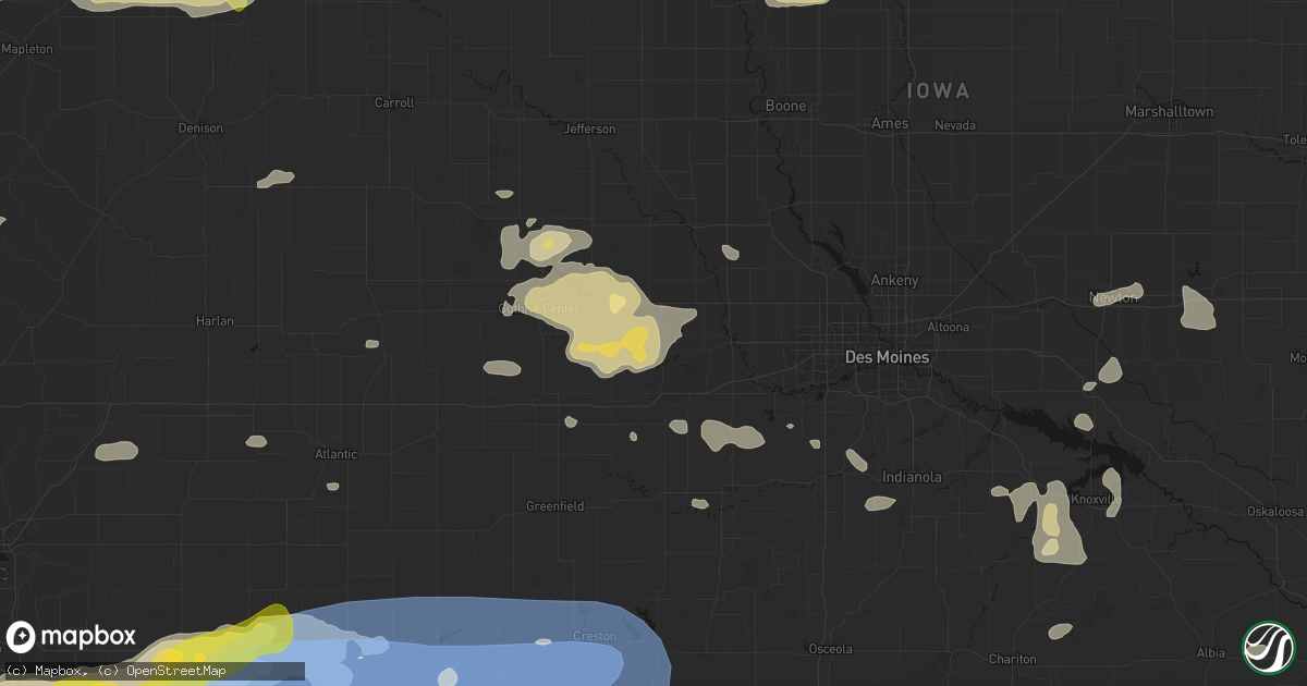 Hail map in Redfield, IA on May 15, 2026