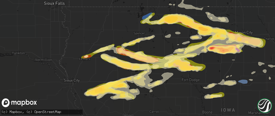 Hail map in Rembrandt, IA on May 15, 2026